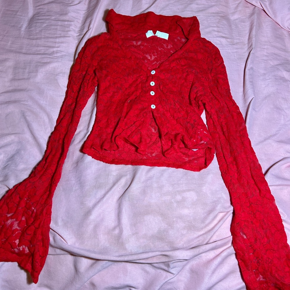 red crop top